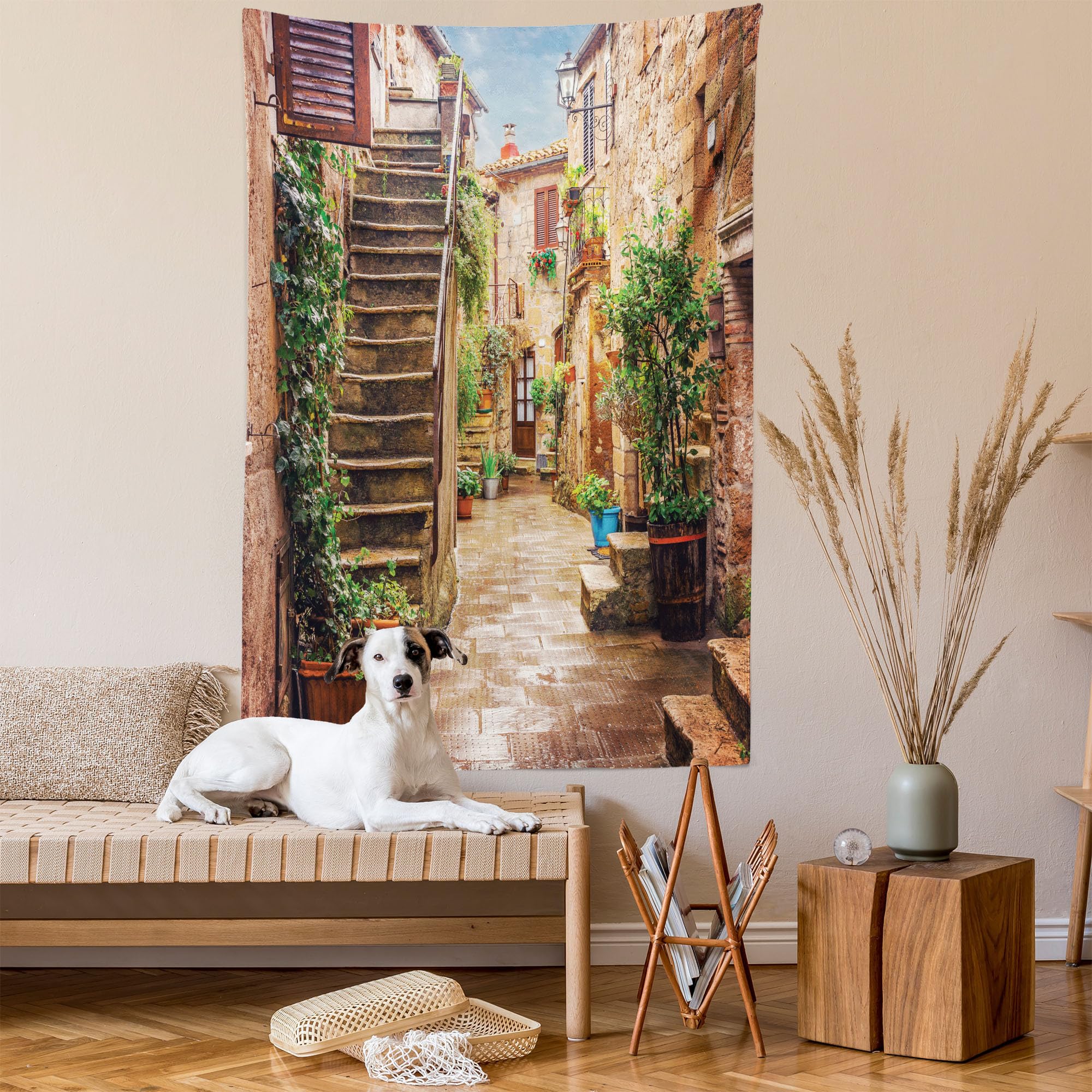 イタリア製 額装 インテリア 壁掛 エピデンドラム ラン科 ITALY オブジェ Amazon.com: Ambesonne Italian Tapestry, View of Old Mediterranean